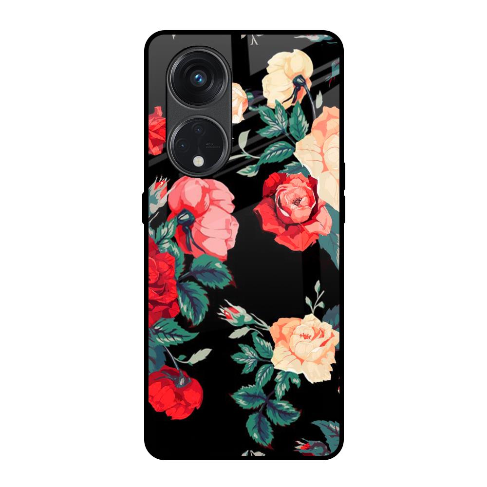 Floral Bunch Oppo Reno8T 5G Glass Back Cover Online