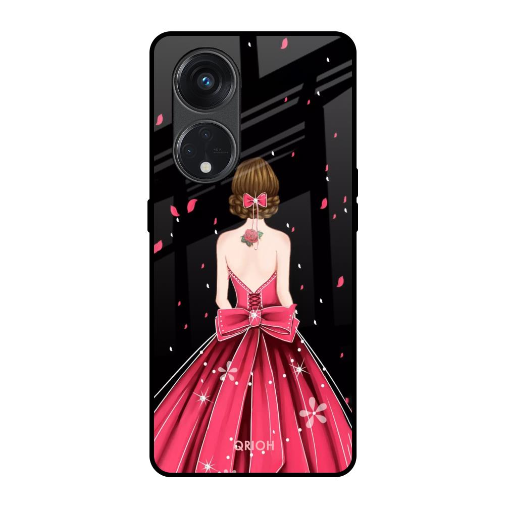 Fashion Princess Oppo Reno8T 5G Glass Back Cover Online