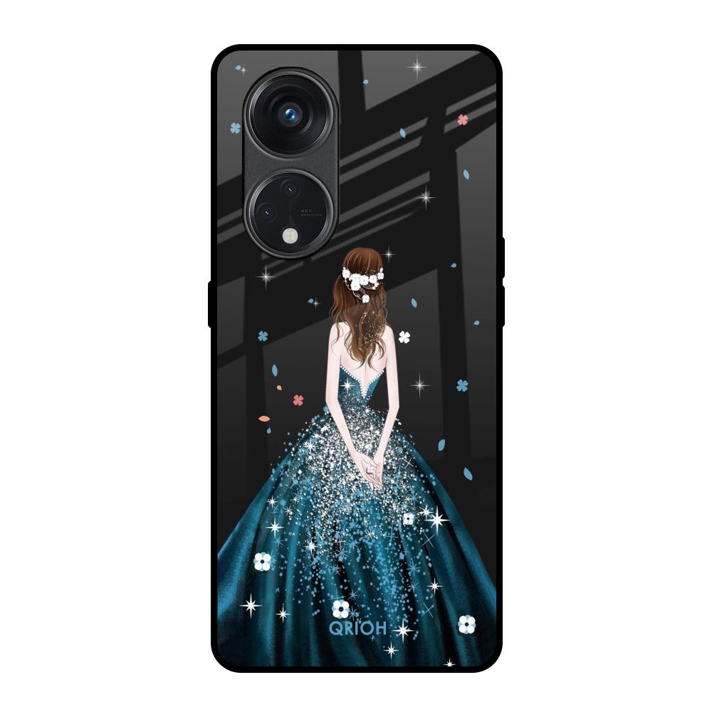 Queen Of Fashion Oppo Reno8T 5G Glass Back Cover Online