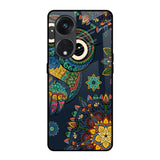 Owl Art Oppo Reno8T 5G Glass Back Cover Online