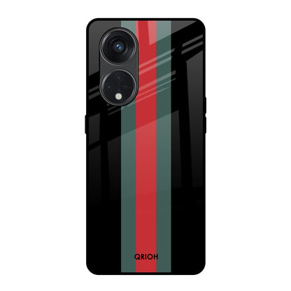 Vertical Stripes Oppo Reno8T 5G Glass Back Cover Online