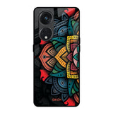Retro Gorgeous Flower Oppo Reno8T 5G Glass Back Cover Online