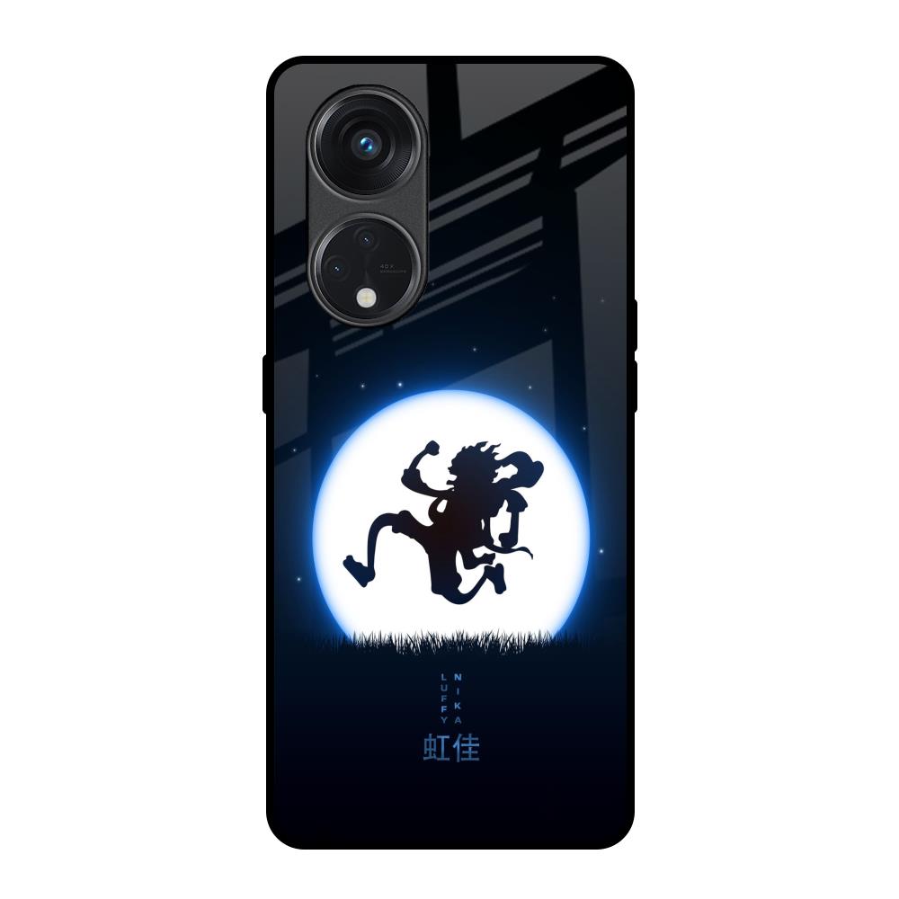Luffy Nika Oppo Reno8T 5G Glass Back Cover Online