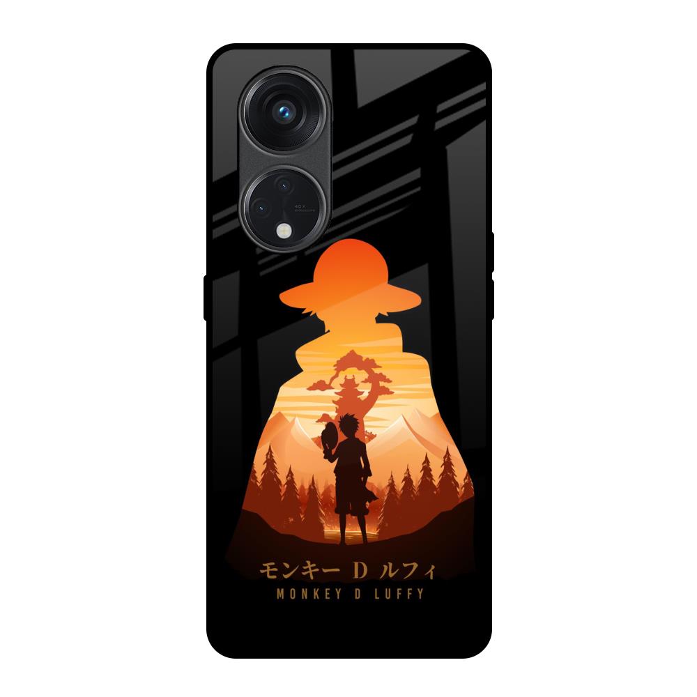 Luffy One Piece Oppo Reno8T 5G Glass Back Cover Online