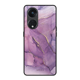 Purple Gold Marble Oppo Reno8T 5G Glass Back Cover Online