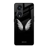 White Angel Wings Oppo Reno8T 5G Glass Back Cover Online