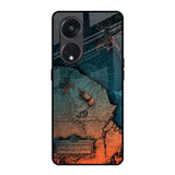 Geographical Map Oppo Reno8T 5G Glass Back Cover Online
