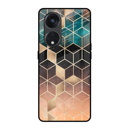 Bronze Texture Oppo Reno8T 5G Glass Back Cover Online