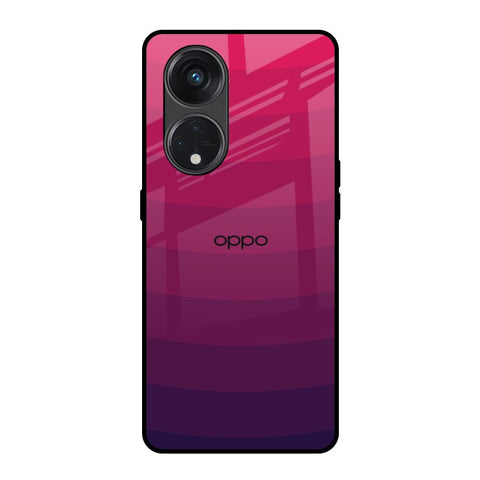 Wavy Pink Pattern Oppo Reno8T 5G Glass Back Cover Online