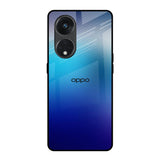 Blue Rhombus Pattern Oppo Reno8T 5G Glass Back Cover Online