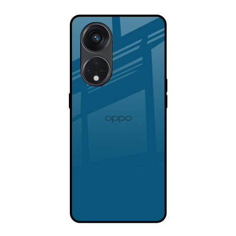 Cobalt Blue Oppo Reno8T 5G Glass Back Cover Online