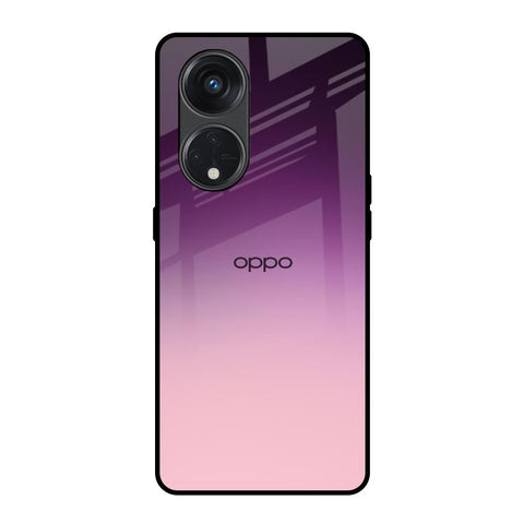 Purple Gradient Oppo Reno8T 5G Glass Back Cover Online