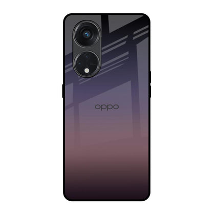 Grey Ombre Oppo Reno8T 5G Glass Back Cover Online