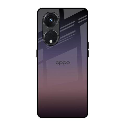 Grey Ombre Oppo Reno8T 5G Glass Back Cover Online