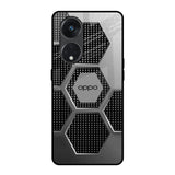 Hexagon Style Oppo Reno8T 5G Glass Back Cover Online