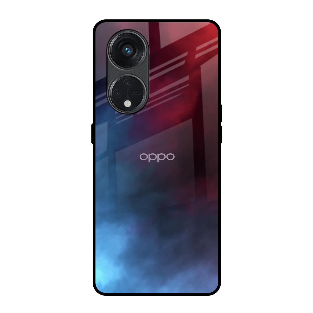Smokey Watercolor Oppo Reno8T 5G Glass Back Cover Online