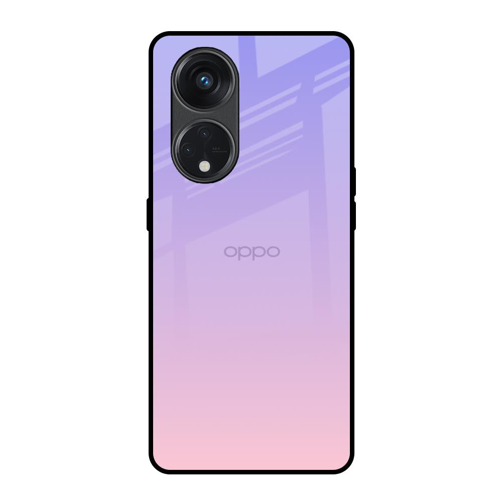 Lavender Gradient Oppo Reno8T 5G Glass Back Cover Online