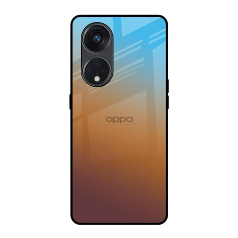 Rich Brown Oppo Reno8T 5G Glass Back Cover Online