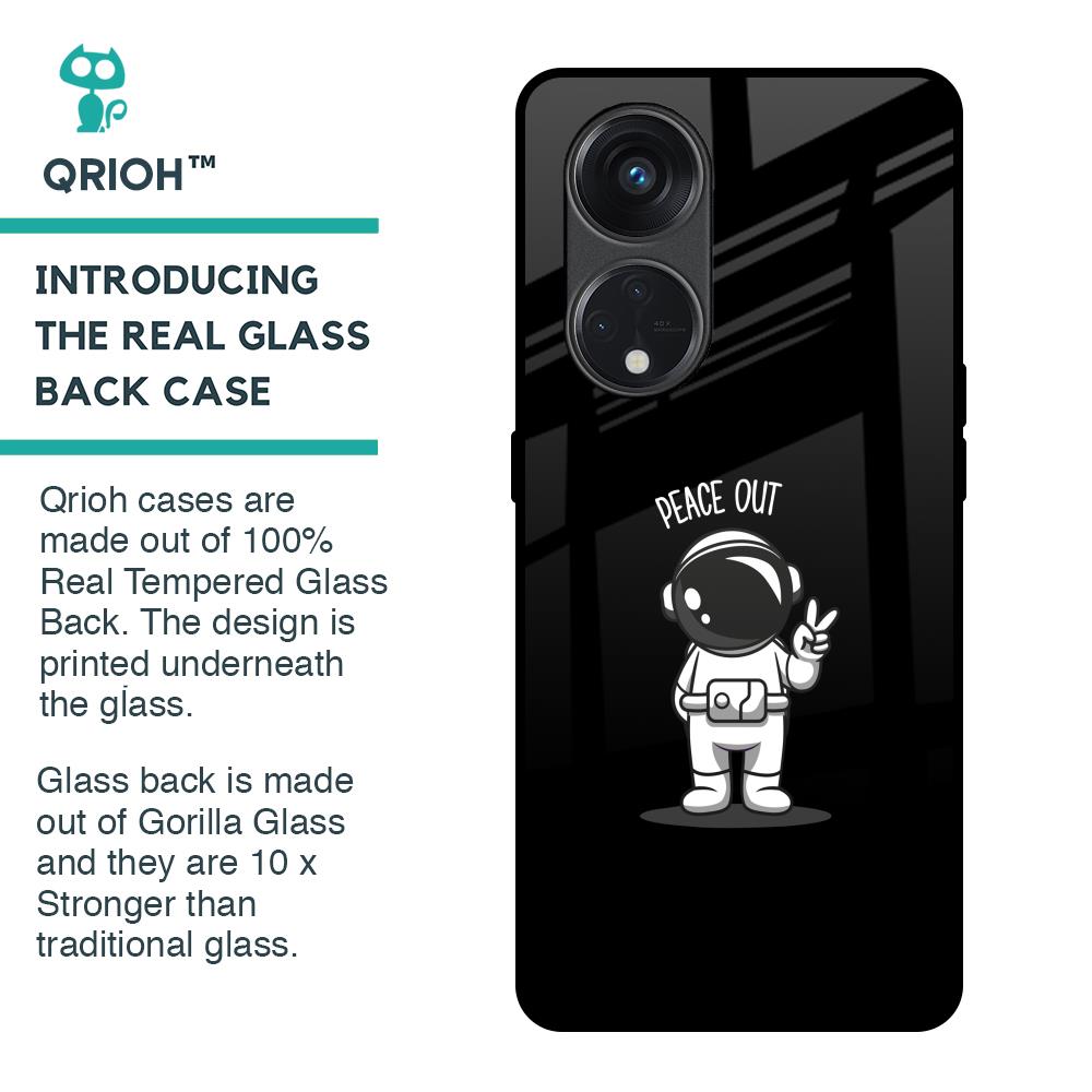 Peace Out Astro Glass Case for Oppo Reno8T 5G