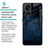 Dark Blue Grunge Glass Case for Oppo Reno8T 5G
