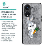 Cute Baby Bunny Glass Case for Oppo Reno8T 5G