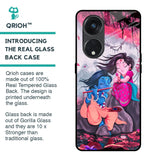 Radha Krishna Art Glass Case for Oppo Reno8T 5G