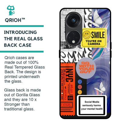 Smile for Camera Glass Case for Oppo Reno8T 5G