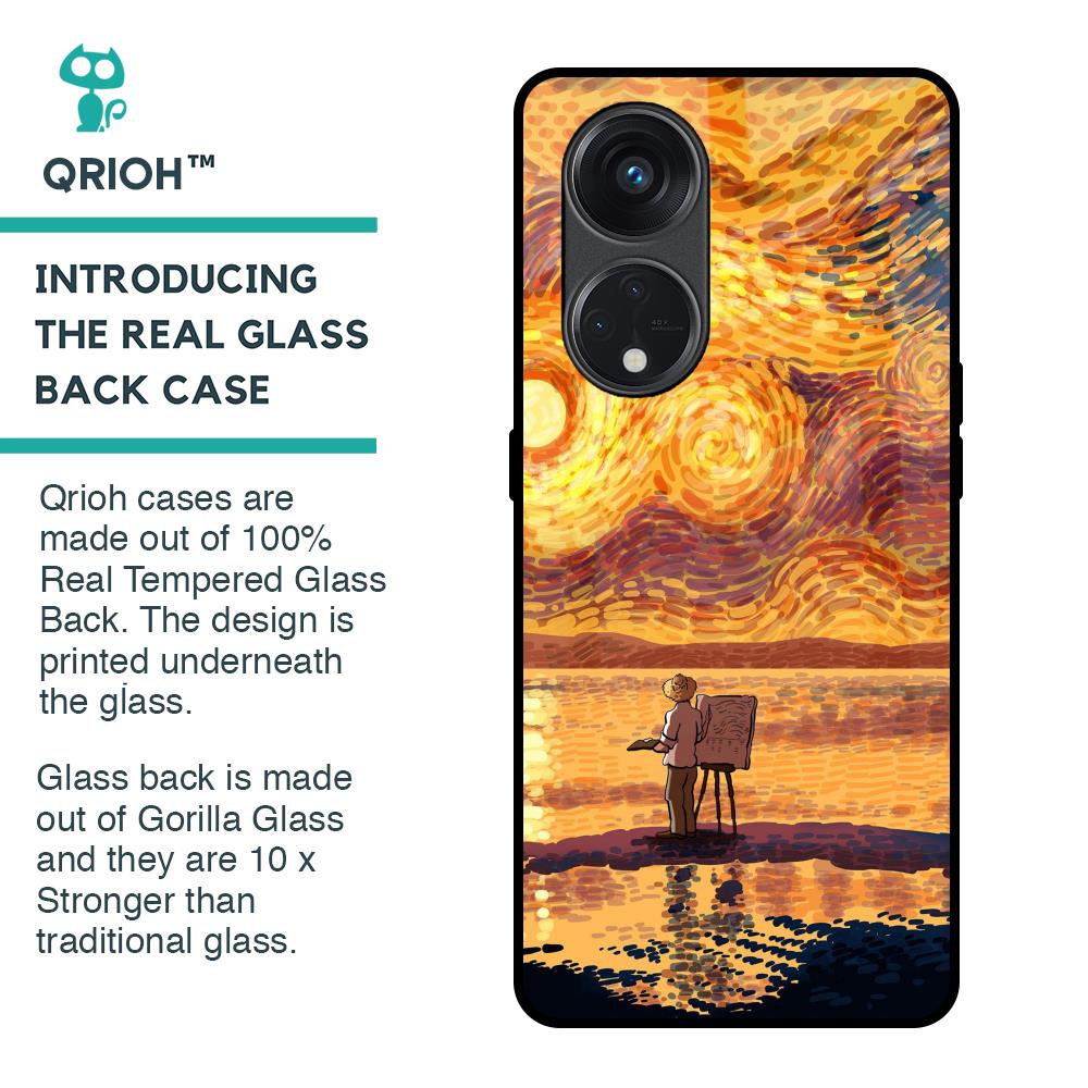 Sunset Vincent Glass Case for Oppo Reno8T 5G