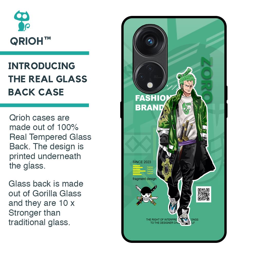 Zoro Bape Glass Case for Oppo Reno8T 5G