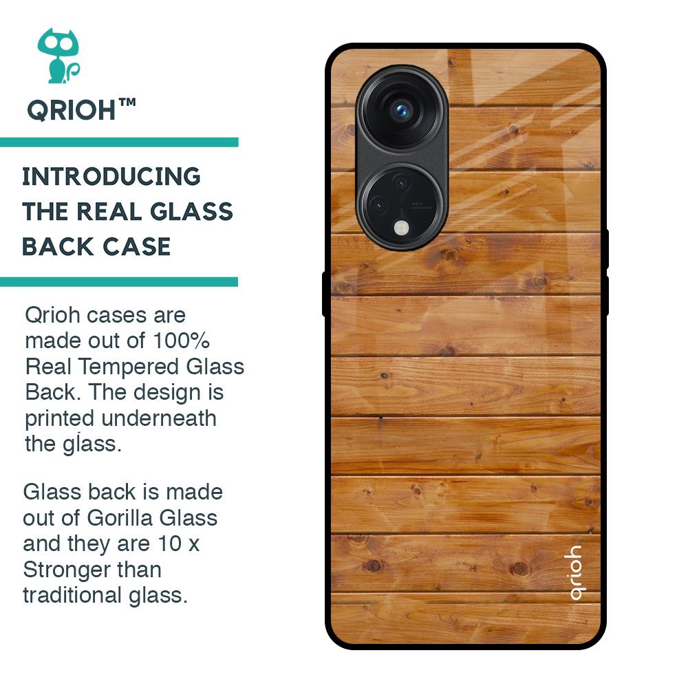 Timberwood Glass Case for Oppo Reno8T 5G