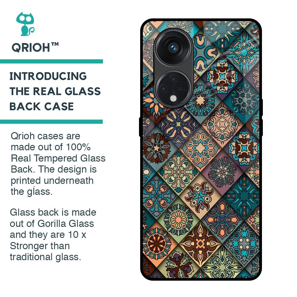 Retro Art Glass Case for Oppo Reno8T 5G