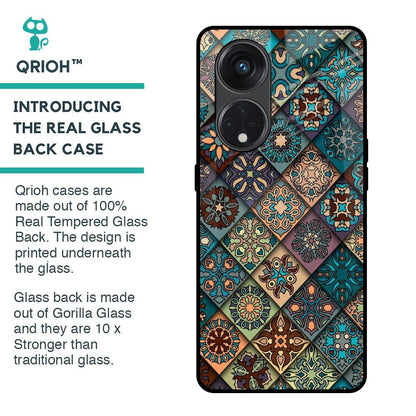 Retro Art Glass Case for Oppo Reno8T 5G