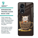 Tea With Kitty Glass Case For Oppo Reno8T 5G