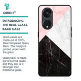 Marble Collage Art Glass Case For Oppo Reno8T 5G