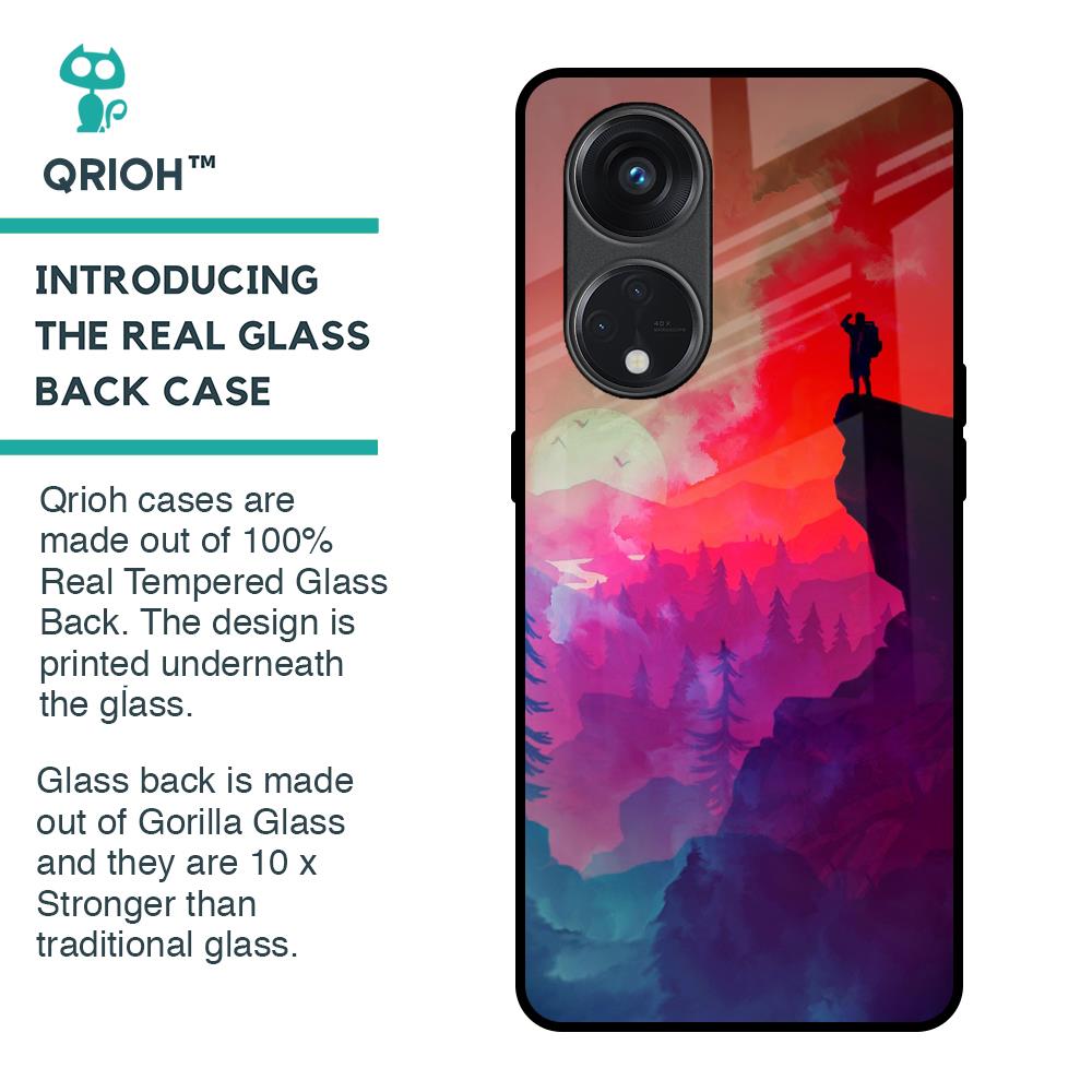 Dream So High Glass Case For Oppo Reno8T 5G