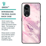 Diamond Pink Gradient Glass Case For Oppo Reno8T 5G
