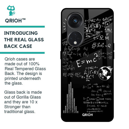 Funny Math Glass Case for Oppo Reno8T 5G