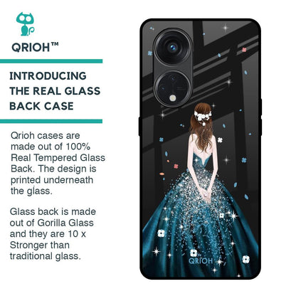 Queen Of Fashion Glass Case for Oppo Reno8T 5G