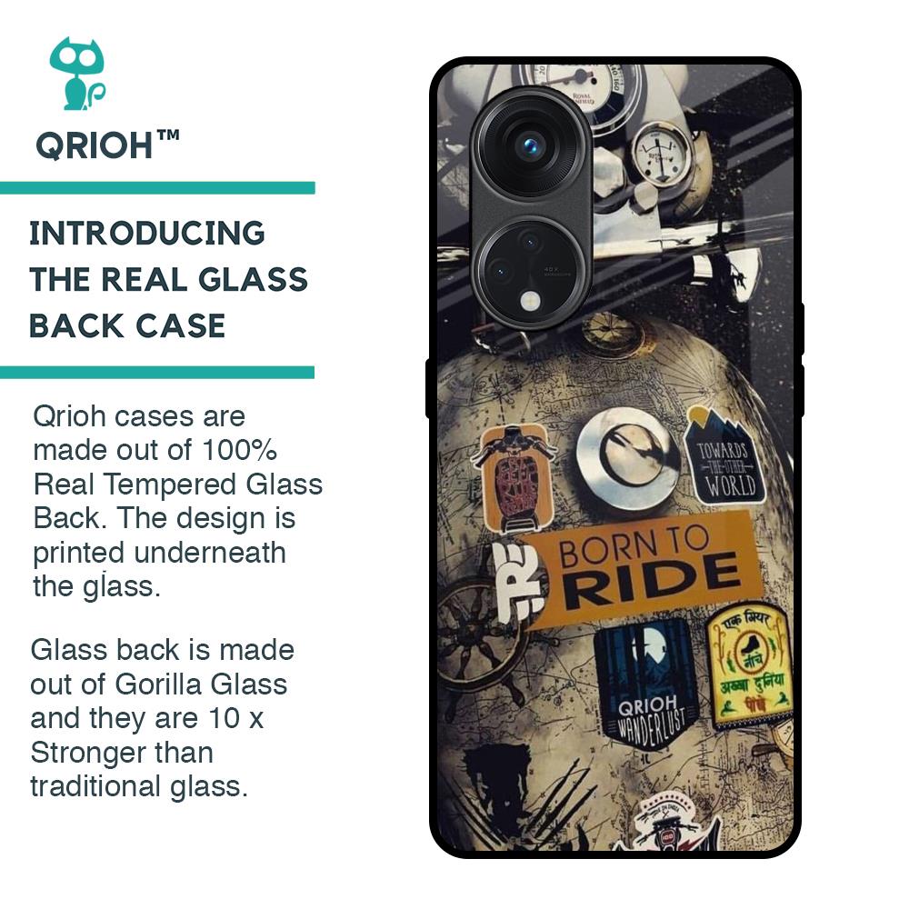 Ride Mode On Glass Case for Oppo Reno8T 5G