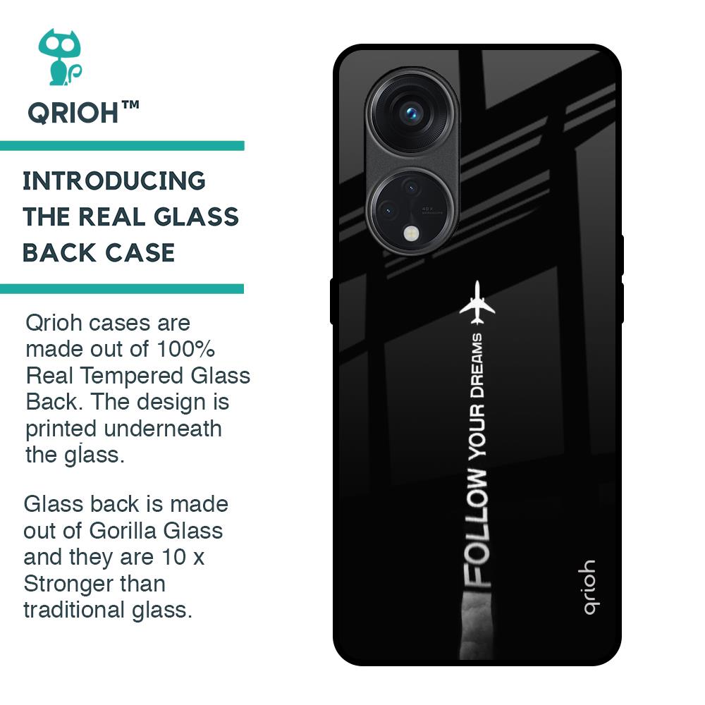 Follow Your Dreams Glass Case for Oppo Reno8T 5G
