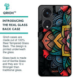 Retro Gorgeous Flower Glass Case for Oppo Reno8T 5G