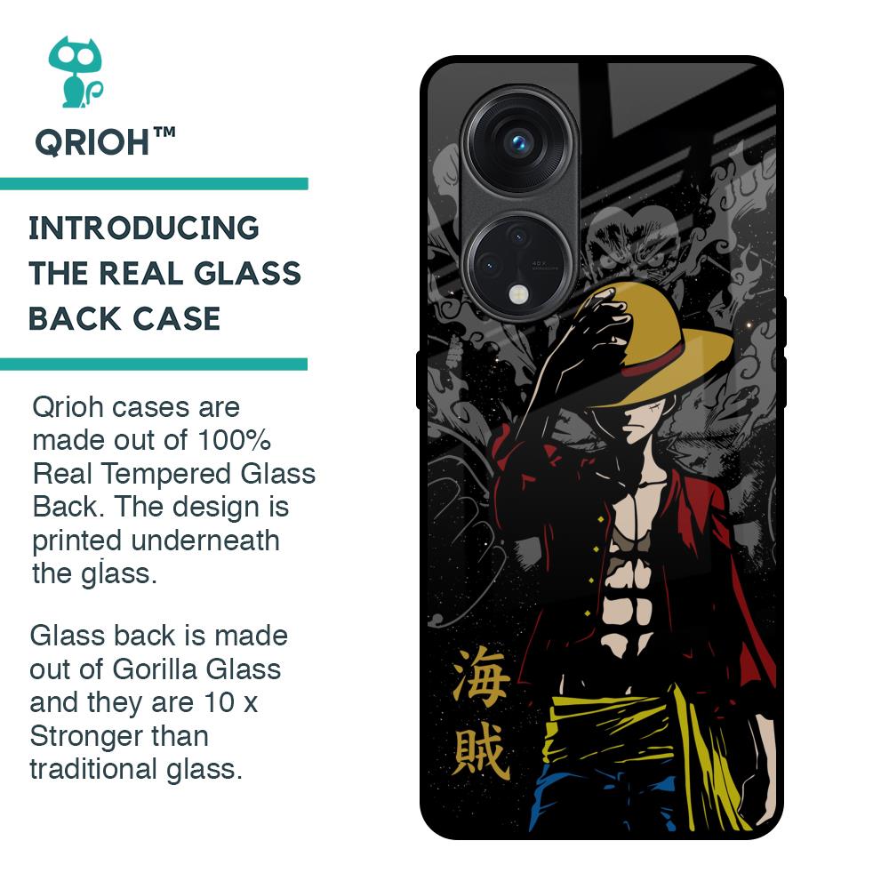 Dark Luffy Glass Case for Oppo Reno8T 5G