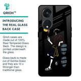 Luffy Line Art Glass Case for Oppo Reno8T 5G