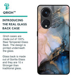 Marble Ink Abstract Glass Case for Oppo Reno8T 5G