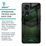 Green Leather Glass Case for Oppo Reno8T 5G