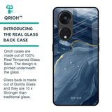 Deep Ocean Marble Glass Case for Oppo Reno8T 5G
