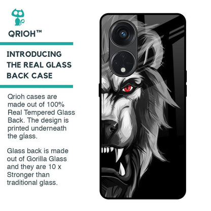 Wild Lion Glass Case for Oppo Reno8T 5G