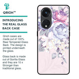 Elegant Floral Glass Case for Oppo Reno8T 5G