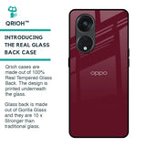 Classic Burgundy Glass Case for Oppo Reno8T 5G