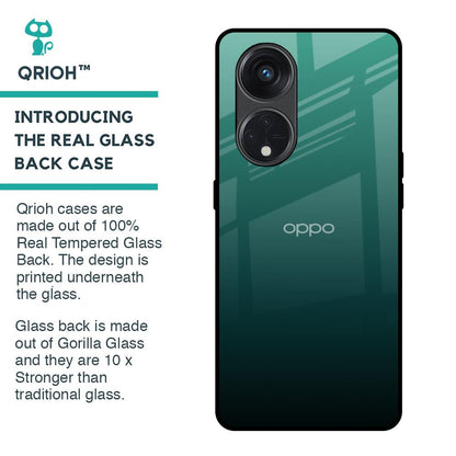 Palm Green Glass Case For Oppo Reno8T 5G